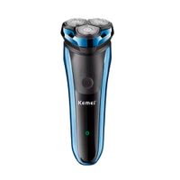 Afeitadora Kemei KM-833 recargable, cuchillas de acero al carbono, corte suave, diseño ergonómico